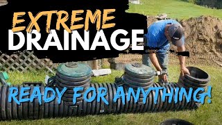 How To Build a Horizontal Dry Well For Yard Drainage, Gutter Drains, French Drain, OUTDOOR Sump Pump