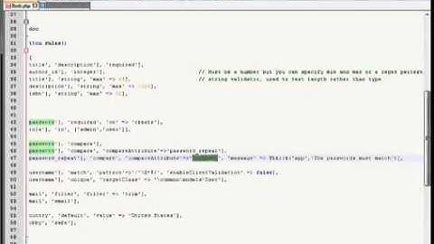 Yii 2 0 Part 4   Rules and validation