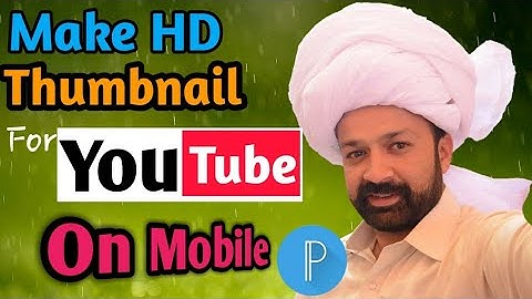 How to Make YouTube Custom Thumbnail in mobile Tutorial — Quick and Easy  /urdu/hindi