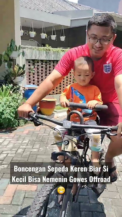 Boncengan Sepeda Gunung Keren Agar Si Kecil Bisa Nemenin Ngalas juga #shorts #mtblife #sepedagunung