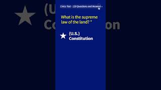 2nd of 128 Civics Questions and Answers (2025 version) #civicstest #americanenglish