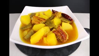 Guiso de Patatas con Costillas , muy fácil , cocina Tradicional .De la Olla a la Mesa .