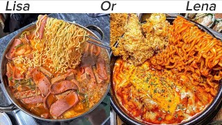 LISA OR LENA FOOD![pick chose Korean food’s and drinks!]🧋🍱