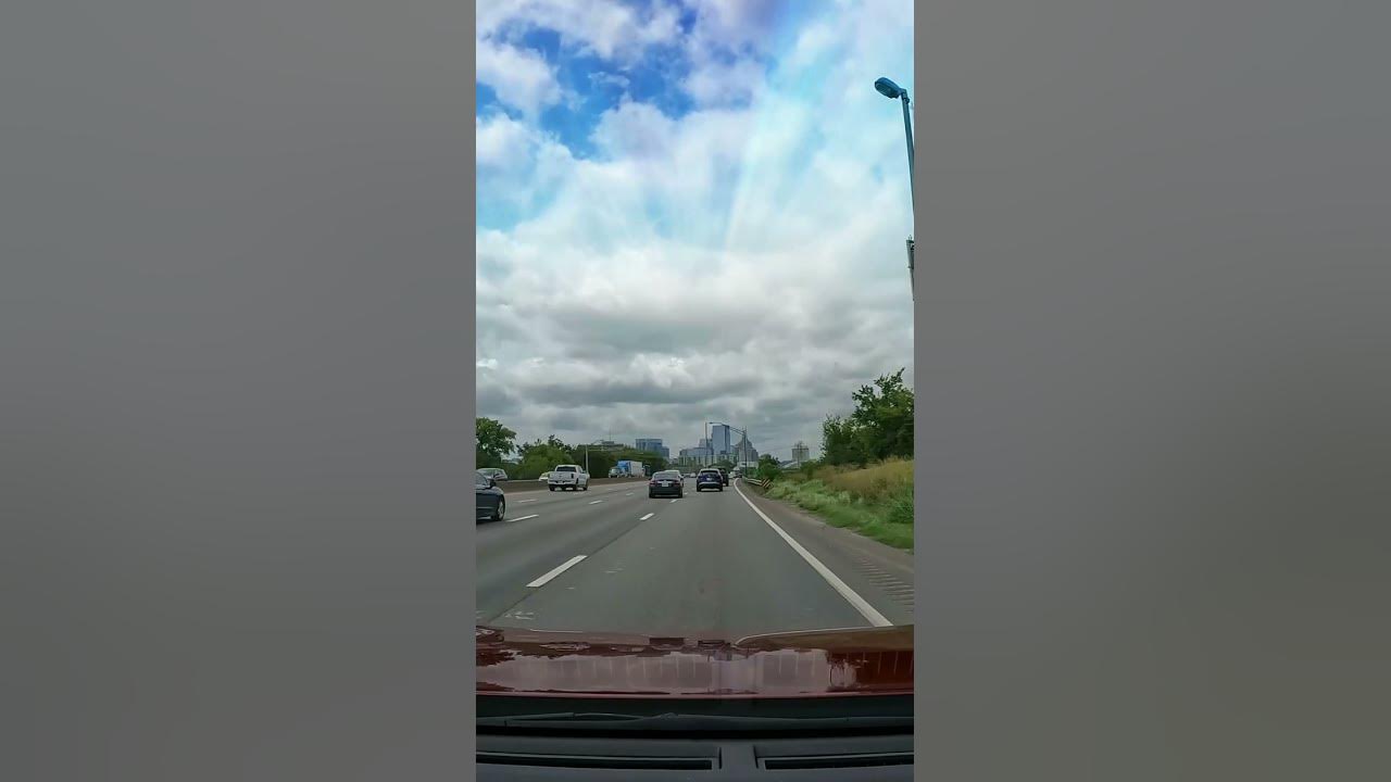 Driving towards downtown Nashville, TN