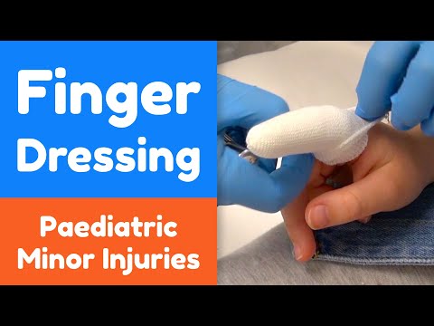 How to apply a Finger Dressing for a child