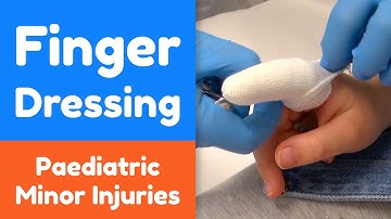 How to apply a Finger Dressing for a child