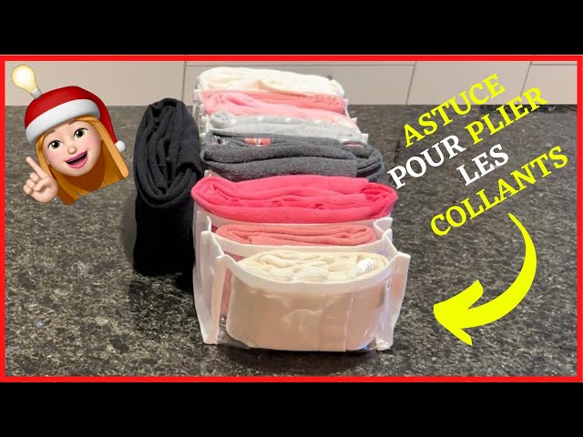 Astuce pour plier les collants - YouTube