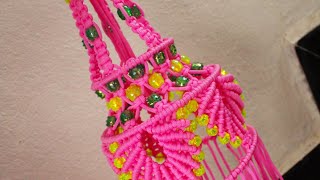 Macrame Beautiful Design Jhumar Tiutorial || Full HD Part