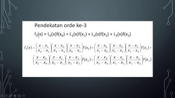 Interpolasi Lagrange Orde 3