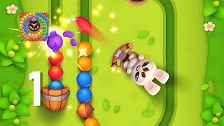 Bloomville - Bubble shooter - Bunny's Yard - Gameplay Walkthrough Part 1 (Android, IOS) screenshot 4