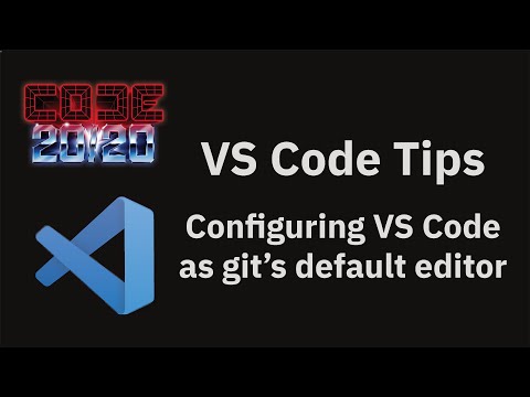 VS Code tips — Configuring VS Code as git's default editor