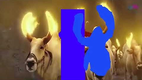 Bahubali 2 editing Kinemaster tutorial making vfx cow running scene must watch 10m view, bull fighti
