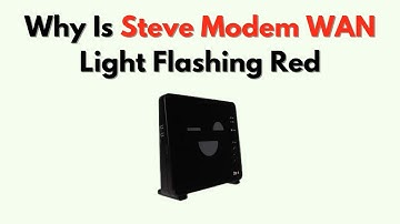 Waarom knippert het WAN-lampje van de Steve Modem rood? - Betekenis en handleiding voor het oplos...