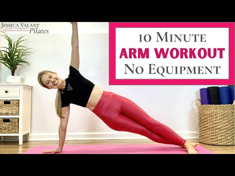 10 Minute Arm Workout No Equipment - Pilates for Arms!