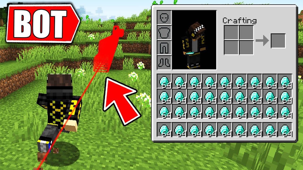 Este BOT MINA DIAMANTES en MINECRAFT el SOLO!! 💎😱 | MINECRAFT - YouTube