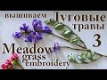 Вышиваем ЛУГОВЫЕ ТРАВЫ 3 / Embroidery MEADOW GRASS 3