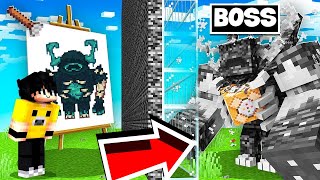 Minecraft'ta ÇİZDİĞİM BÜTÜN BOSSLAR CANLANIYOR!!