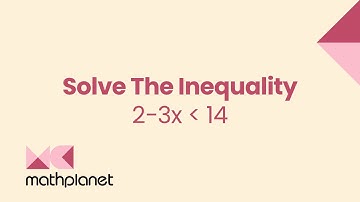 How to Solve an Inequality with Negative Coefficient