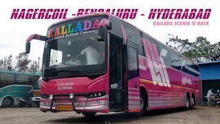 NAGERCOIL to HYDERABAD | First Day First Show From Nagercoil - Kallada Travels Scania is Back!