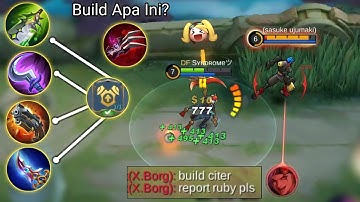 Item Ruby Buat Xborg Kena Mental!! Sampe Frustasi Lawan Ruby - Top Global Ruby Mobile Legends