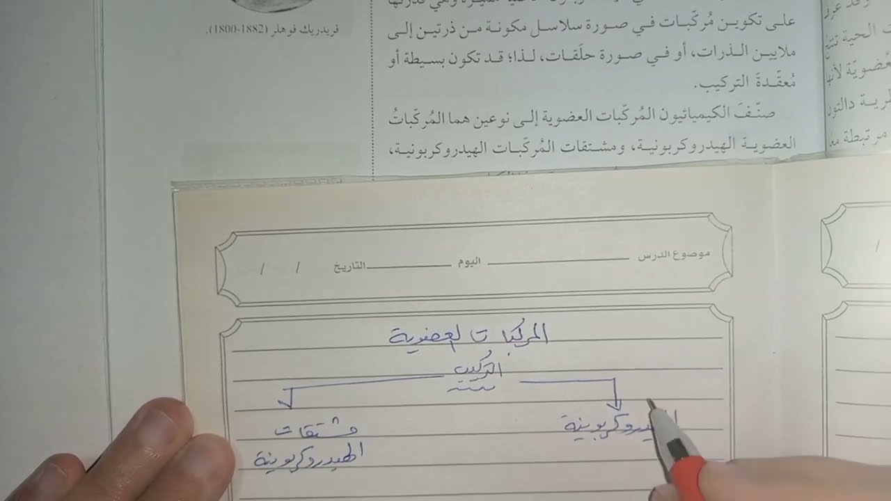 أول ثانوي || وحدة 6: المركبات الهيدروكربونية المشبعة ج1