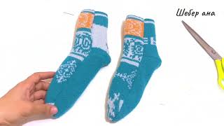 видео: 🧦🎄 сшить новогодние носочки из шарфа картинка: 🧦🎄 сшить новогодние носочки из шарфа