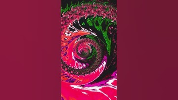 Trippy Groovy Hypnotic Mesmerizing Spiral Fractal Animation #epilepsywarning #shorts