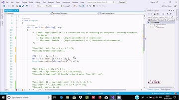 Lambda Expressions in C#