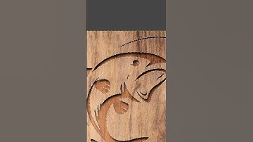 EASY Carved Wood Effect in GIMP #shorts #gimptutorial #woodcarving
