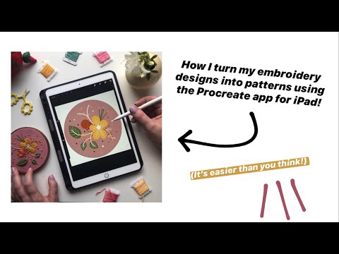 Video: How To Create An Embroidery Pattern