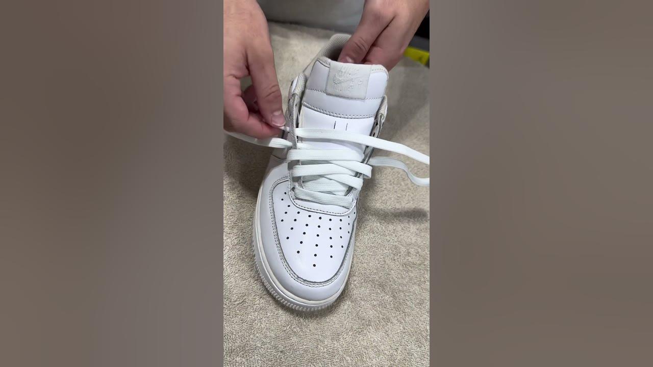 HOW TO LACE NIKE AIR FORCE HIGH 1 LOOSELY