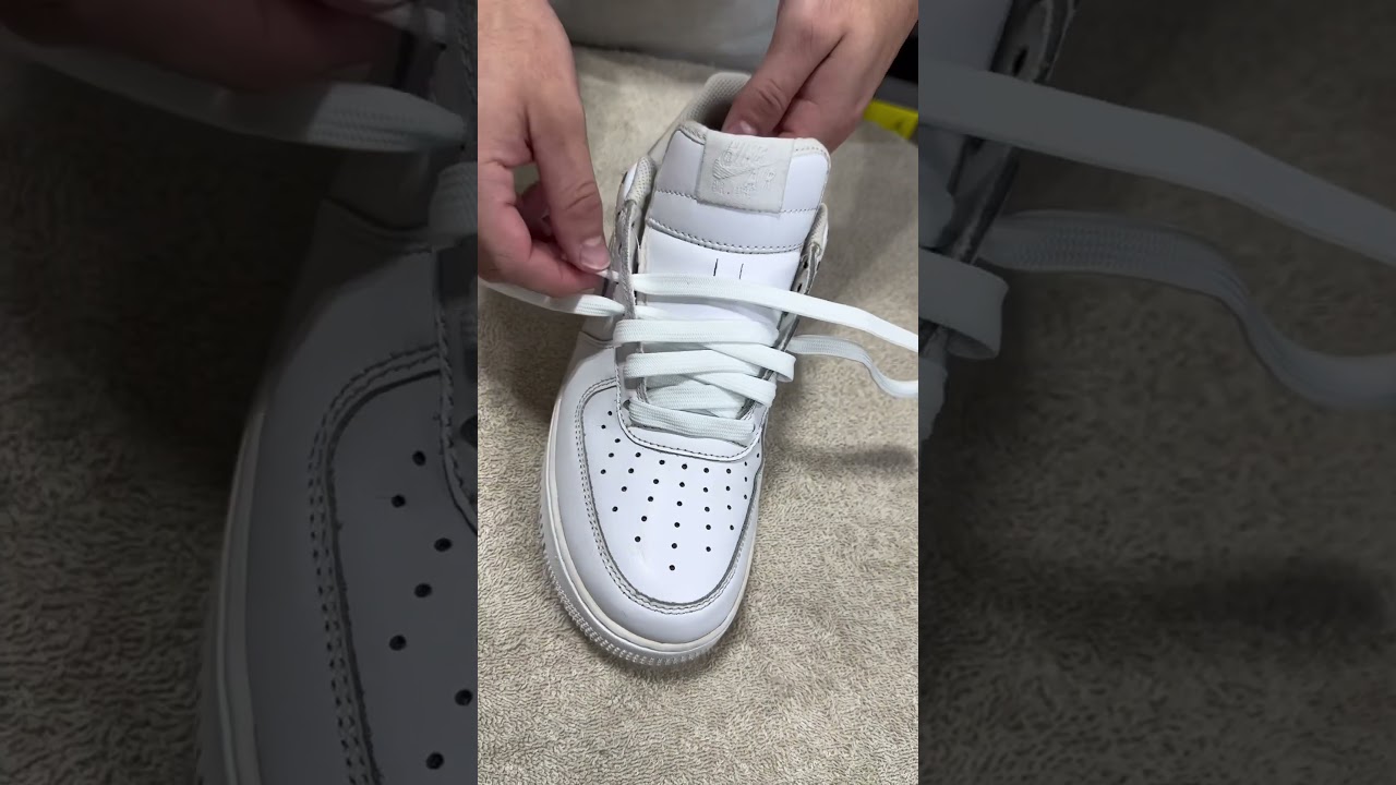 How To Lace Nike Air Force 1s Loosely (BEST WAY!) 