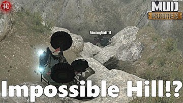SpinTires MudRunner: IMPOSSIBLE HILL!? Jeep vs Ranger!! Martinez Canyon Map, Multiplayer Mods!
