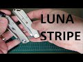 Real steel luna stripe  first look  wavy texture and titanium clip  uk edc slipjoint pocket knife