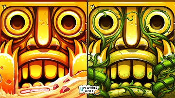 Temple Run 2 [MAGNUM G.U.Y. - BLAZING SANDS Map] Vs [GOLDEN GUY - LOST JUNGLE Map] By Imangi