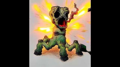Realistic Minecraft Creeper drawing coming to life and exploding by Grok AI