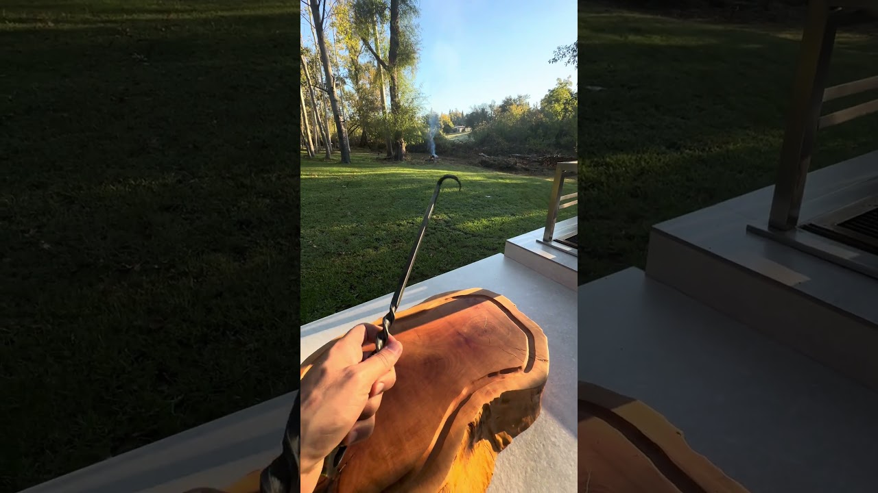 new TOOL… Hand forged Steak Turner, Meat flipper.  