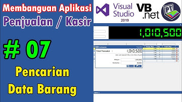 07 Aplikasi Penjualan Dengan VB.Net - Pencarian Data Barang Di Data Grid View