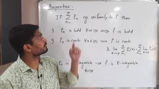 Series of Functions - Lecture 4 - Properties of Uniformly Convergent Series of Functions