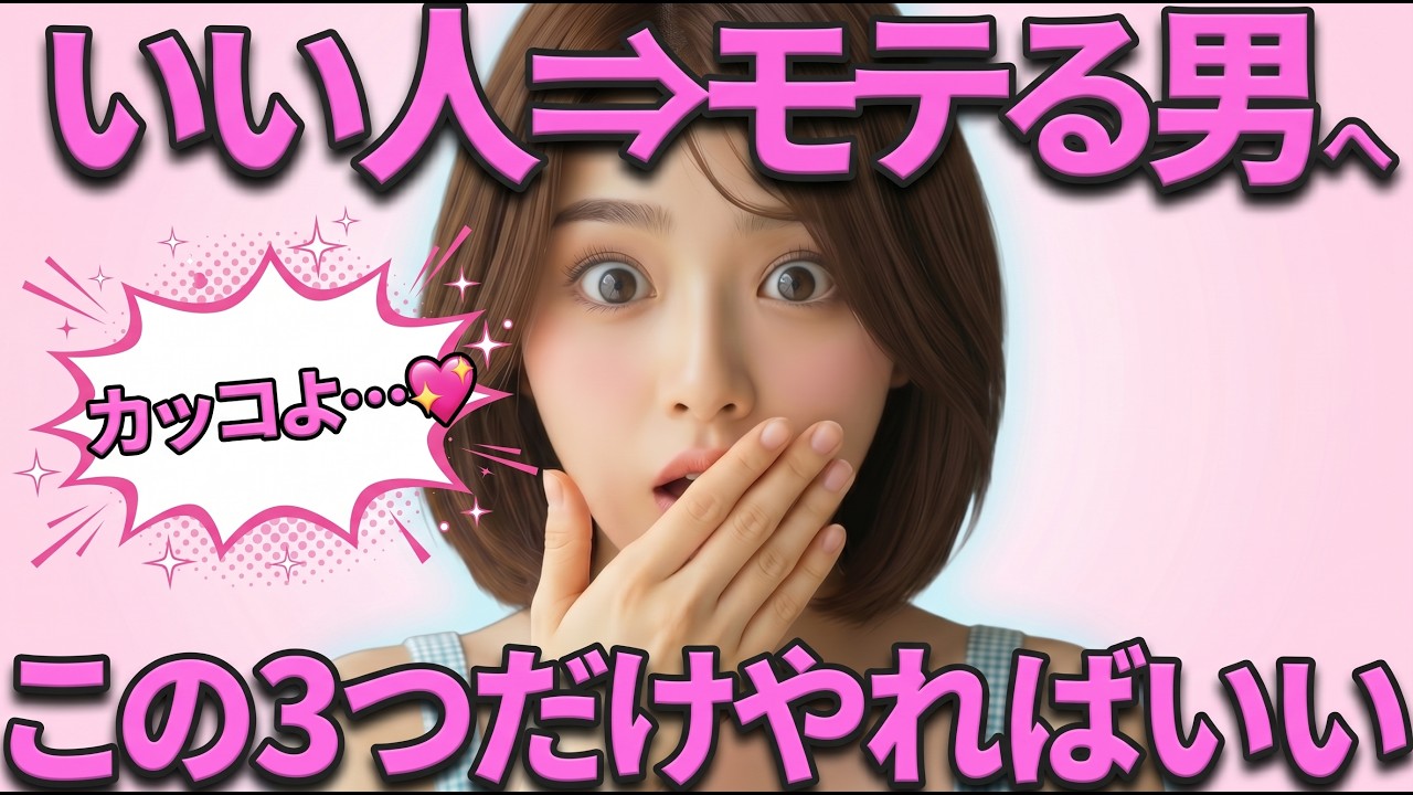 【3つの極意】いい人からモテる男に変わるためにあなたがやるべきこと
