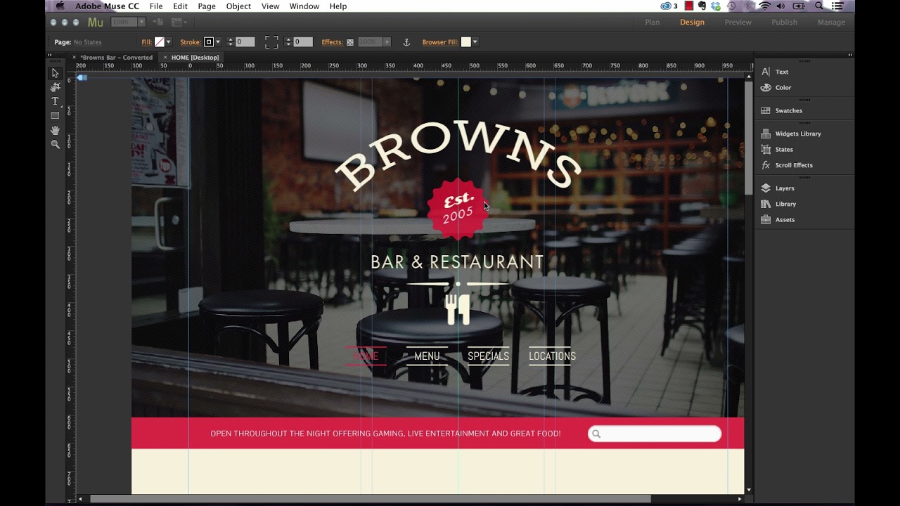 Adobe Muse CC 2014 Updates – Part 5: In Browser Editing Anywhere | Tutorial by MuseThemes.com