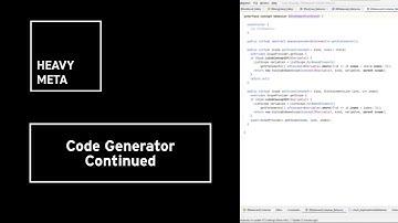 Heavy Meta 10: continue on code generator #jetbrains