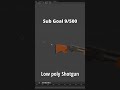 Low poly Shotgun #modelling #blendergameengine #3dart