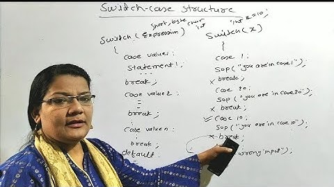 Switch Case in JAVA in Hindi| lec-10