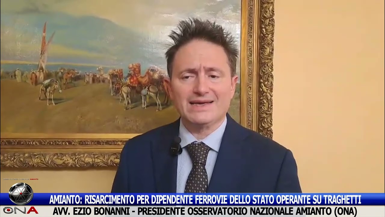 Amianto: risarcimento per dipendente Ferrovie dello Stato operante su traghetti