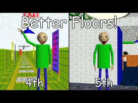Baldi's Basics Plus V0.10 - Better 4th and 5th Floors - YouTube