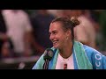 "The atmosphere was unbelievable" | Aryna Sabalenka | On-Court Interview | Wimbledon 2025