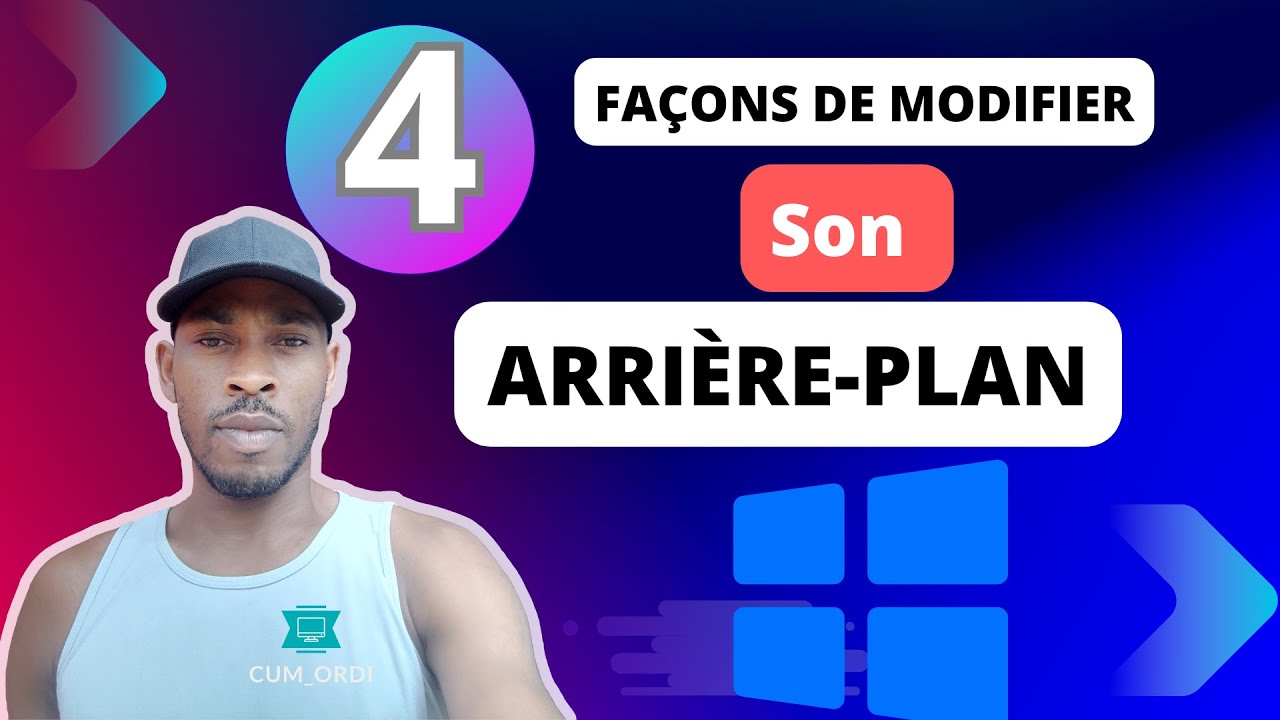 Modifier l' arrière plan de votre bureau sous Windows