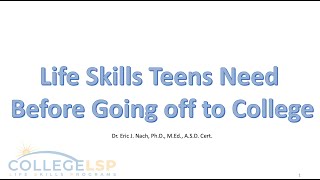 Life Skills Your Child Needs Before Going Off to College Life Skills Your Child Needs Before Going Off to College