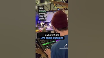 a typical shift for a live sound engineer